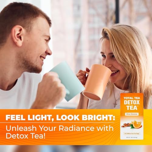 Total Tea SIimming Detox Tea Caffeine Free - 25 Day Detox Tea - Herbal Tea Total Tea Au supplements