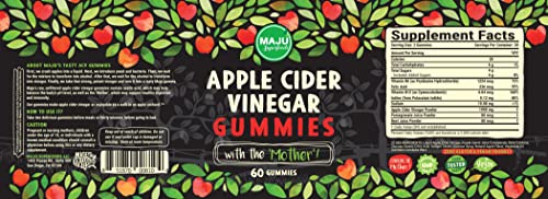 Apple Cider Vinegar Gummies with Mother - Weight Management & Detox - 2X Stronger Maju Superfoods Au supplements