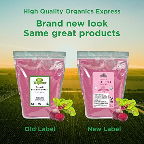 HQOExpress Organic Beetroot Powder - Organic Superfood - Nitric Oxide Booster - Non HQO HIGH QUALITY ORGANICS Au supplements