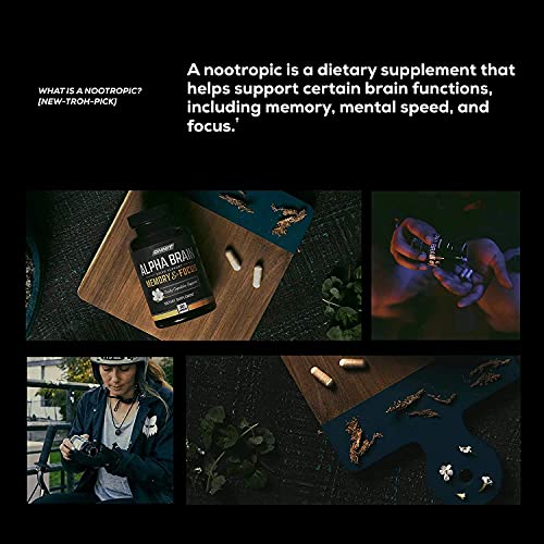 ONNIT Alpha Brain (120ct) - Over 1 Million Bottles Sold - Premium Nootropic Brain Sup ONNIT Au supplements