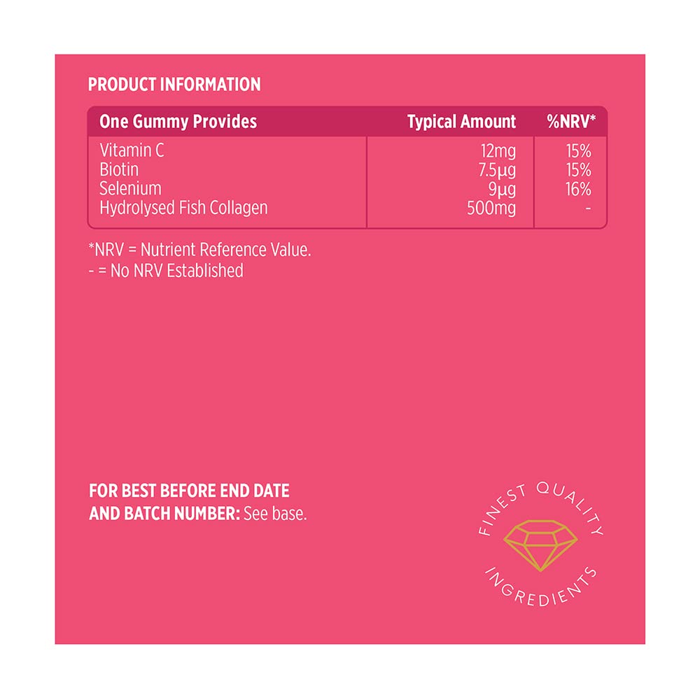 Vitawell Collagen Total Beauty Gummies | 50 Strawberry Flavour Gummies Vitawell Au supplements