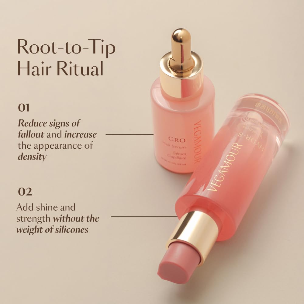 Vegamour GRO and Shine Kit Includes GRO Hair Serum & HYDR-8 Weightless Repair Oil for Fine or Thinning Hair VEGAMOUR Au supplements