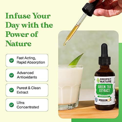 Green Tea Extract - 1000mg - 50% EGCG - Green Tea Liquid Drops, 4x more Powerful than Drops Of Nature Au supplements