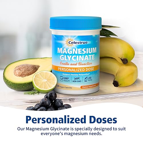 Celestrue Magnesium Glycinate, Fully-Chelated, Optimal Absorption, Gentle on The Stomach Celestrue Au supplements