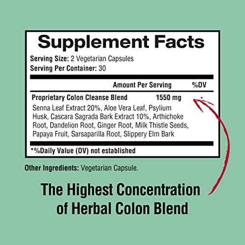 Happi Mi Nutrition Colon Cleanse, Colon Detox, All Natural Herbal Formula, Support Healthy Happi Mi Nutrition Au supplements