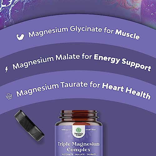 Triple Magnesium Complex Supplement 400mg Elemental - High Absorption Magnesium Natures Craft Au supplements