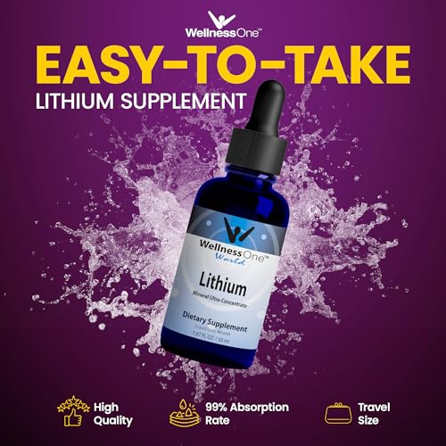 WellnessOne Liquid Lithium Supplements - Ionic Lithium Supplement Liquid WellnessOne Au supplements