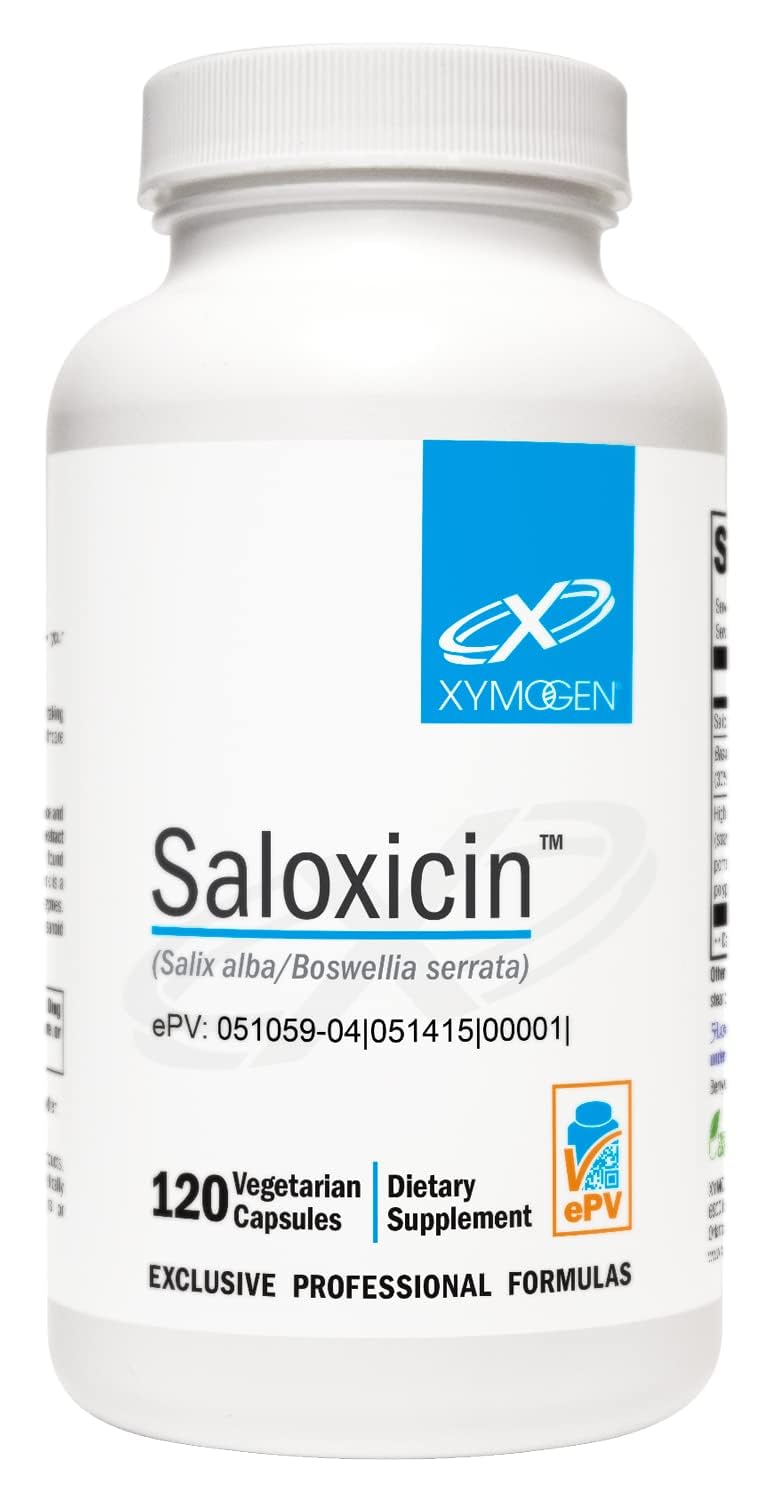 XYMOGEN Saloxicin - Antioxidant Support Supplement - Grape Seed Extract, Pomegranate Fruit & Cranberry Supplement - White Willow Bark & Boswellia Extract - 120 Capsules XYMOGEN Au supplements