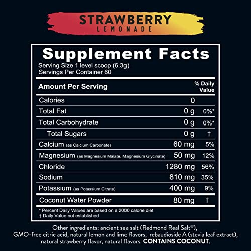 REDMOND Re-Lyte Hydration Electrolyte Mix (Strawberry Lemonade) REDMOND Au supplements