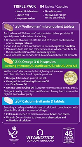 Vitabiotics Wellwoman Max, 84 Capsules Vitabiotics Au supplements