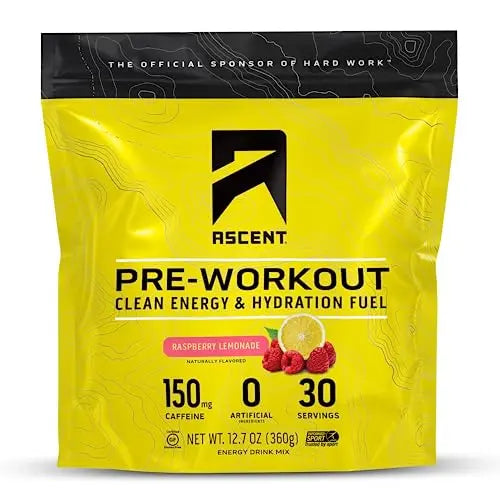 Ascent Pre Workout Powder - Preworkout for Men & Women with No Artificial Ingredients Ascent uk supplements