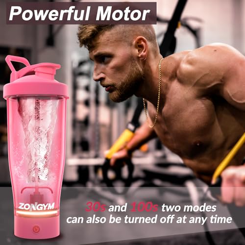 Electric Protein Shaker Bottle, 24 oz USB Rechargeable Blender Bottles, Shaker Bottles ZonGym Au supplements