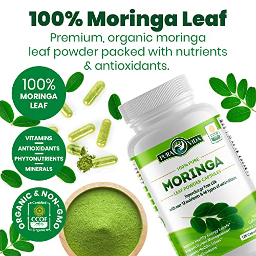 PURA VIDA Moringa Capsules Single Origin Moringa Powder Organic. Moringa Leaf PURA VIDA MORINGA Au supplements