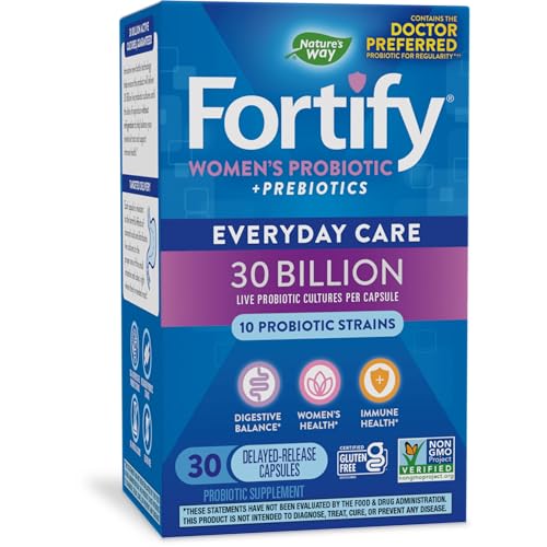 Nature's Way Fortify Probiotics for Women + Prebiotic, Digestive*, Immune*, and Vaginal Nature's Way Au supplements