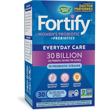 Nature's Way Fortify Probiotics for Women + Prebiotic, Digestive*, Immune*, and Vaginal Nature's Way Au supplements