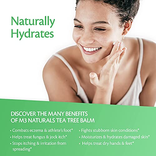Tea Tree Oil Foot Balm - Natural Remedy for Athletes Foot, Toenail Repair M3 Naturals Au supplements