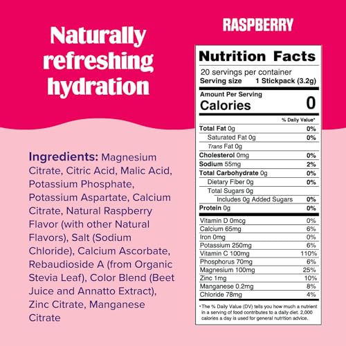 Ultima Replenisher Daily Electrolyte Drink Mix – Raspberry, 20 Stickpacks – Hydration Ultima Replenisher Au supplements