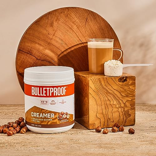 Bulletproof Hazelnut Creamer, 14.8 Ounces, Keto Coffee Creamer with MCT Oil and Grass Bulletproof Au supplements