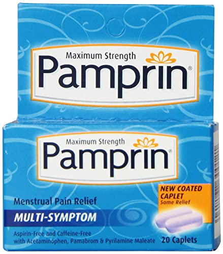 Pamprin, Menstrual Pain Relief Multi-Symptom Caplets, Maximum Strength, 20 Count Pamprin Au supplements