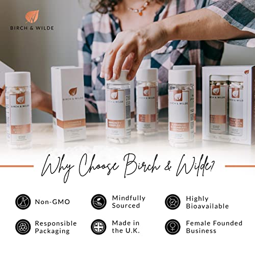 Selenium Supplements - Selenium Capsules for Hair, Skin, Nails & Cognitive Function BIRCH & WILDE Au supplements