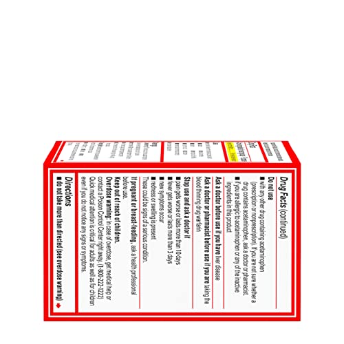 Tylenol Extra Strength Acetaminophen Rapid Release Gels for Pain & Fever, 50 Count Tylenol Au supplements