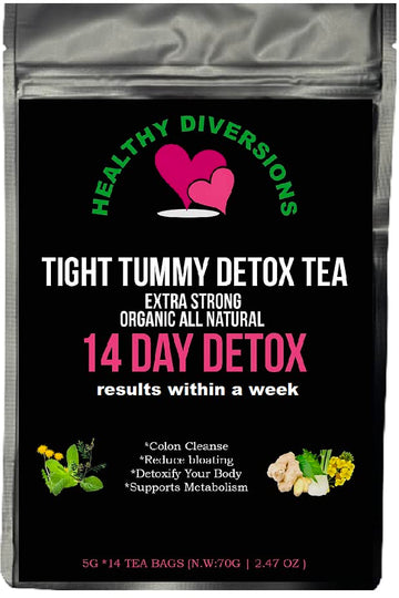 Healthy Diversions Tight Tummy Detox Tea, Extra Strength Results Within a Week Reduce Heath Secret Au supplements