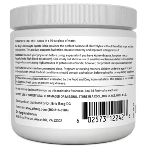 Dr. Berg's Electrolyte Sports Drink - Sugar Free Electrolyte Powder - No Maltodextrin Dr. Berg Nutritionals Au supplements