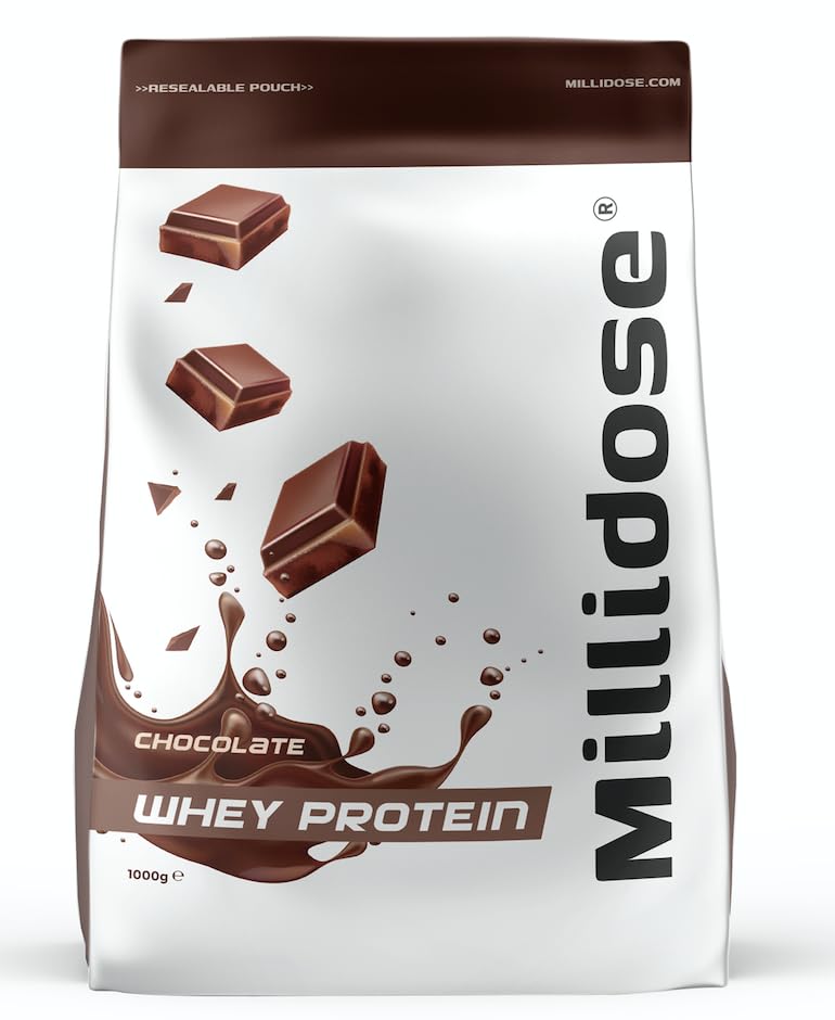Millidose Chocolate Whey Protein Powder - 1kg of High-Protein Blend with 36g per Serving Generic Au supplements