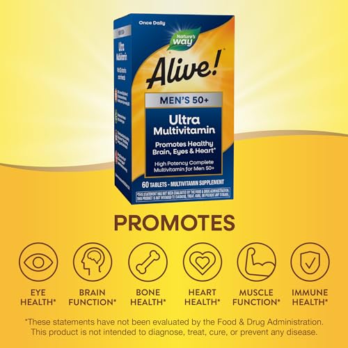 Nature's Way Alive! Men’s 50+ Daily Ultra Potency Complete Multivitamin Nature's Way Au supplements