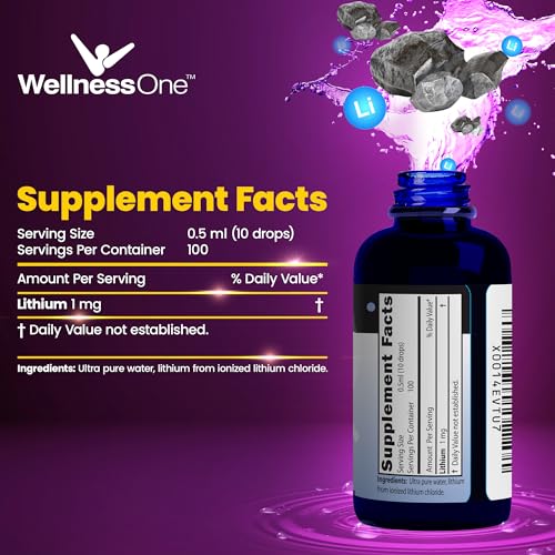 WellnessOne Liquid Lithium Supplements - Ionic Lithium Supplement Liquid WellnessOne Au supplements