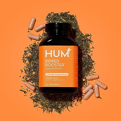 HUM Ripped Rooster - Natural Green Tea Supplement to Boost Metabolism, Control Cravings HUMUS supplements