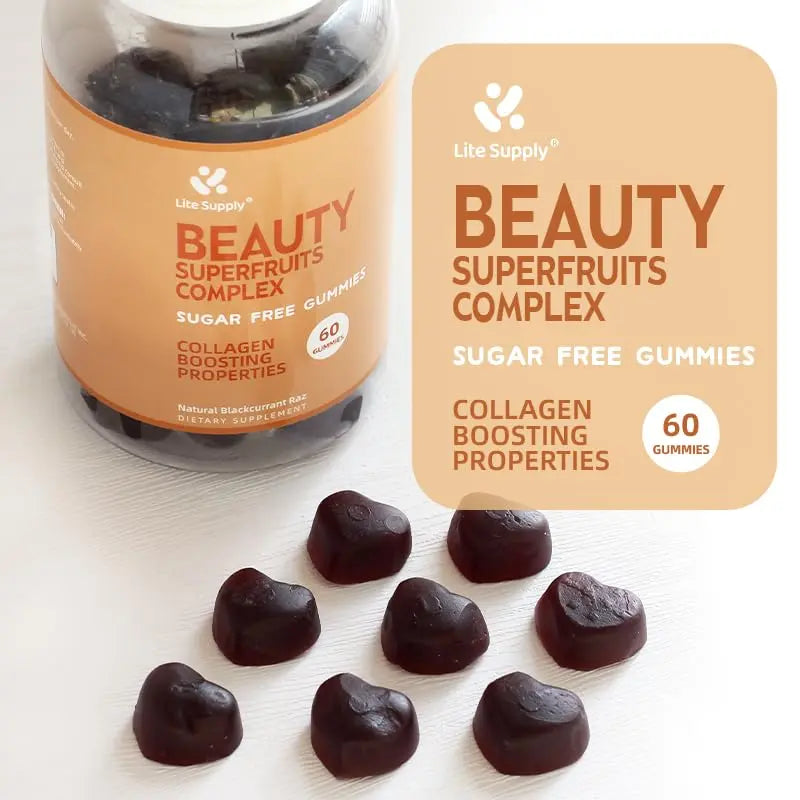 Women's Beauty Superfruits Complex and Multi Vitamin Gummies, 15 Essential Nutrients In One for Beauty Skin Hair Nails Lite Supply Au supplements