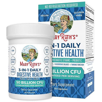 Mary Ruth's 3 in 1 Digestive Health Probiotic, 30 CT MaryRuth Organics Au supplements