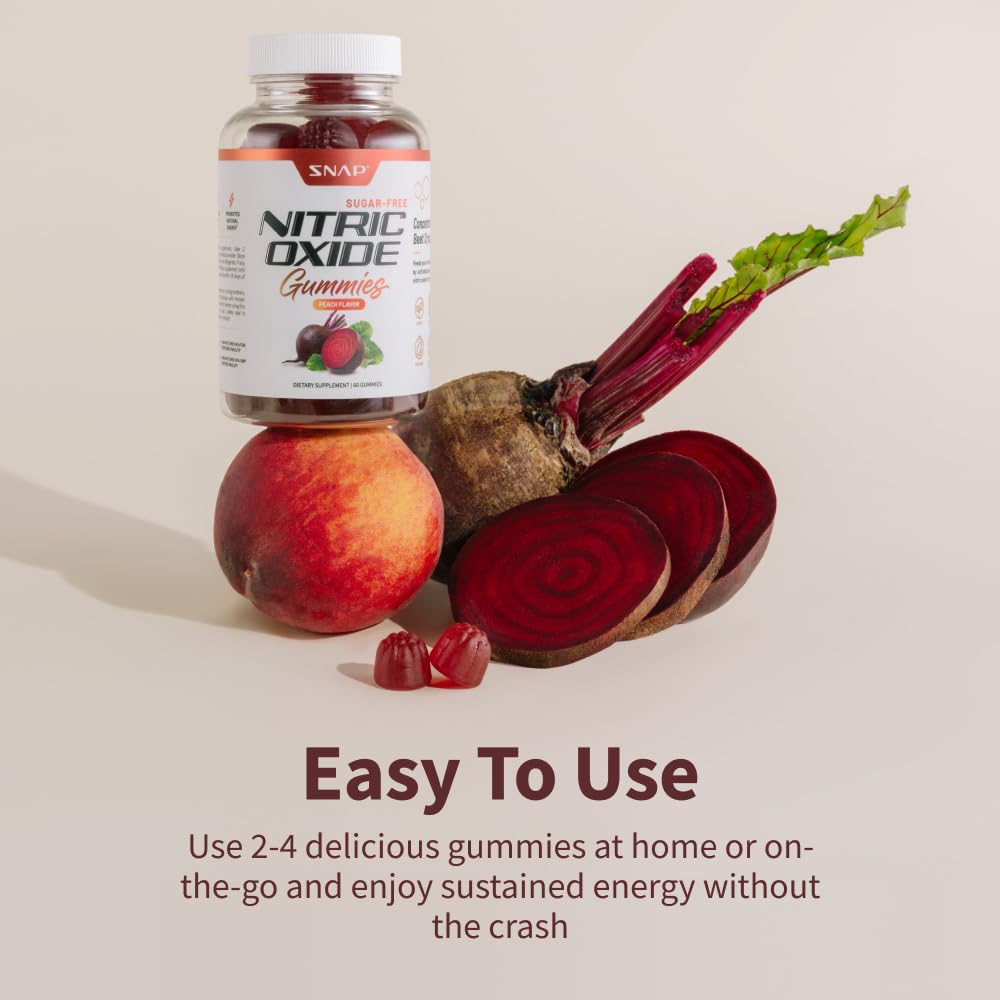 Snap Supplements Nitric Oxide Beet Root Gummies - Support Healthy Blood Circulation Snap Supplements Au supplements