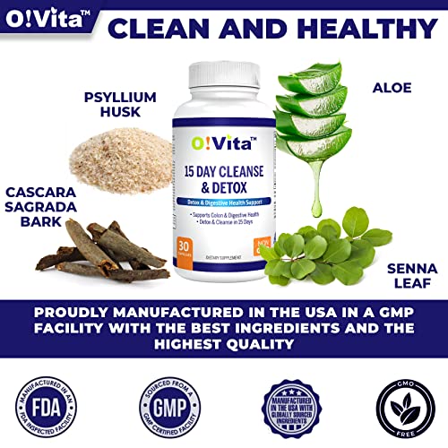O!VITA 15-Day Cleanse and Detox Supports Digestive and Colon Health, Special Formula O!VITA Au supplements