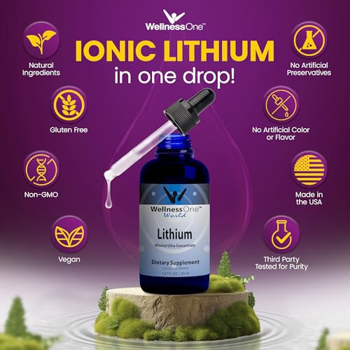WellnessOne Liquid Lithium Supplements - Ionic Lithium Supplement Liquid WellnessOne Au supplements