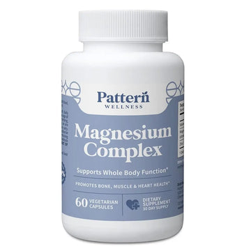 Pattern Wellness Magnesium Complex – Supports Muscle, Bone & Relaxation Health – with Zinc & Vitamin D – Daily Support Formula – 60 Vegan Capsules Pattern Wellness Au supplements