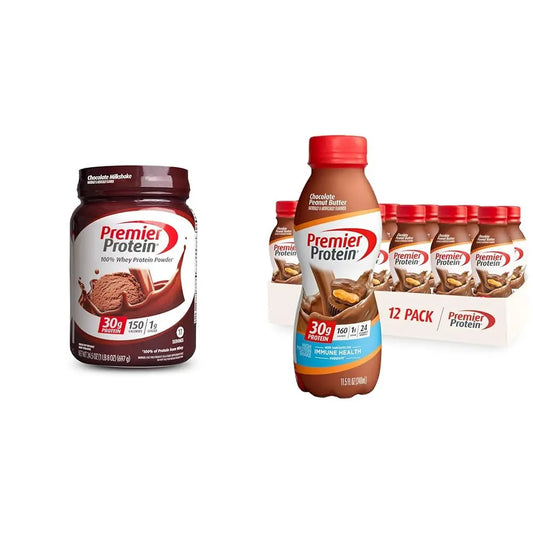 Premier Protein Powder, Chocolate Milkshake, 30g Protein, 1g Sugar, 100% Whey Protein Premier ProteinAU supplements