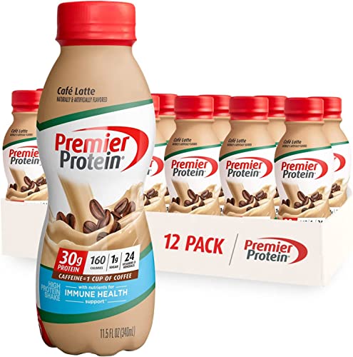 Premier Protein Shake, Café Latte Liquid, 30g Protein, 1g Sugar, 24 Vitamins & Minerals Premier Protein Au supplements