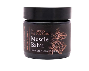 Muscle Balm - Relieves Sore Muscles and Joints, Ease and Soothe Discomfort Due to Muscle and Joint Soreness and Aches. Ultra Relief Formula (1 Ounce) GOOD MEDICINE INTUITIVE SKINCARE Au supplements