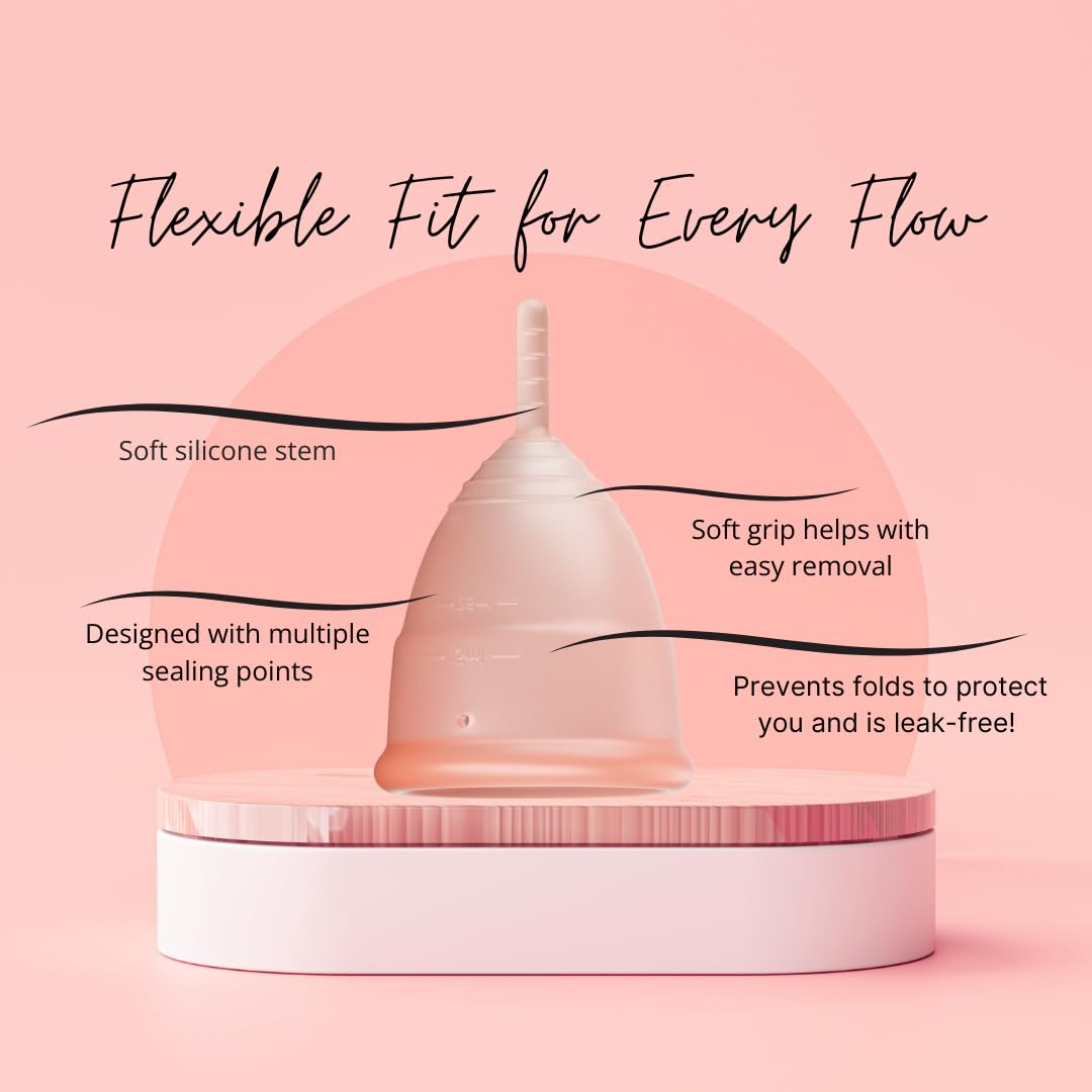 Flow Fairy Reusable Menstrual Cup with Applicator for Easy Insertion- 100% Medical Grade Silicone Period Cup Flow Fairy Au supplements