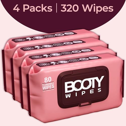 Booty Brand Wipes for Women - 320 Wipes for Adults | Premium Feminine - pH Balanced & Infused BOOTY WIPES Au supplements