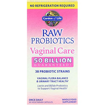 Raw Probiotics Vaginal Care, 30 Vegetarian Capsules - Garden of Life, promote yeast balance Garden of Life Au supplements