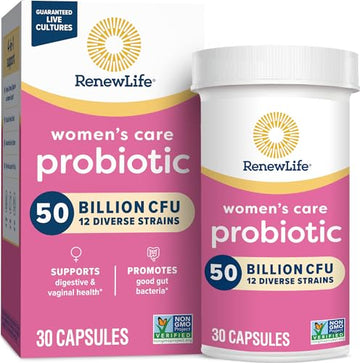 Renew Life Women's Probiotic Capsules, 50 Billion CFU Guaranteed, Supports Vaginal, Urinary Renew Life Au supplements