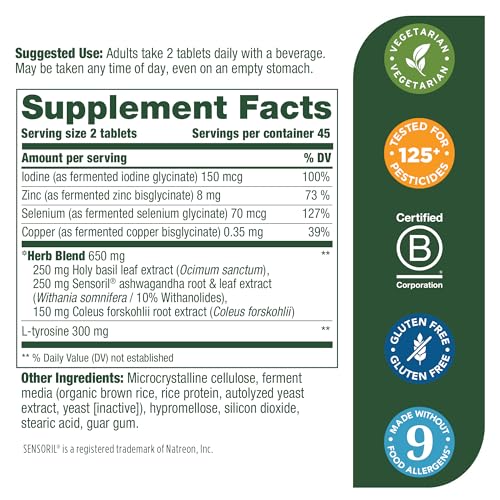 MegaFood Thyroid Strength - Mineral Supplement - Thyroid Support for Women MegaFood Au supplements