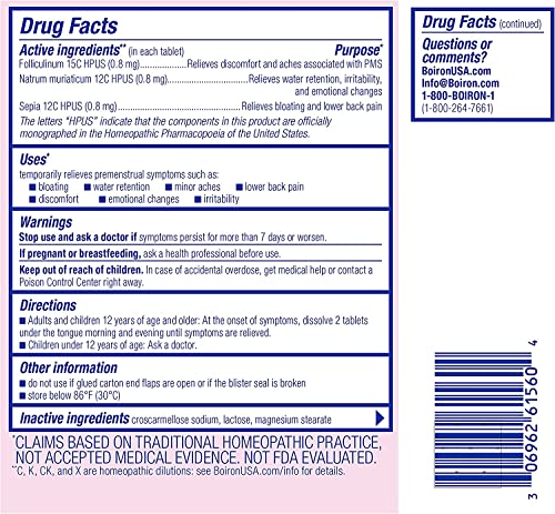 Boiron Cyclease PMS Twin Pack, 120 Tablets Count Boiron Au supplements