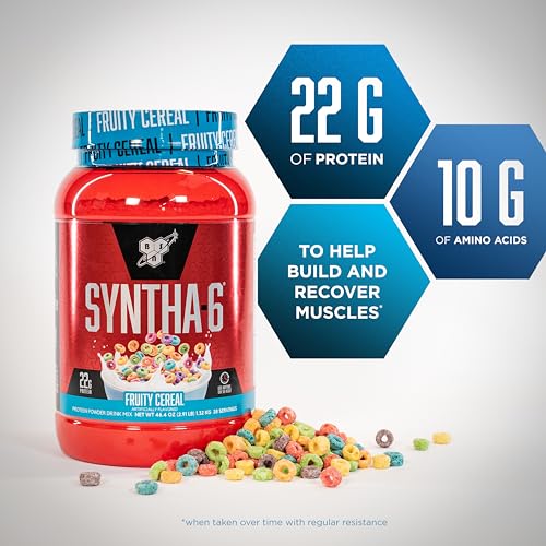 BSN SYNTHA-6 Whey Protein Powder with Micellar Casein, Milk Isolate, Fruity Cereal BSN Au supplements