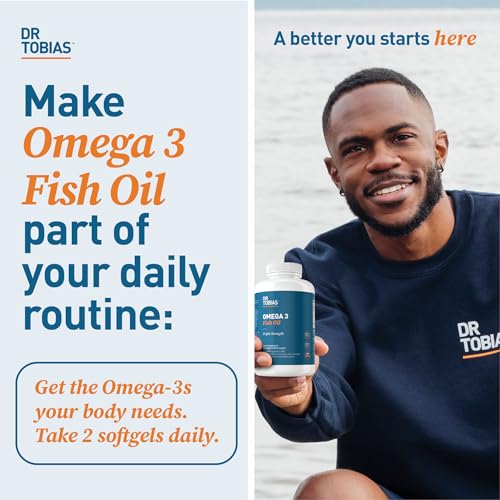 Dr. Tobias Omega-3 Fish Oil, Triple Strength, Supports Brain & Heart Health, 2000 mg Dr. Tobias Au supplements