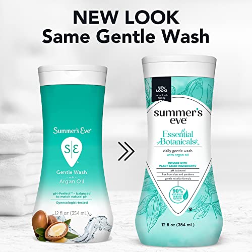 Summer's Eve Essential Botanicals Gentle Wash with Argan Oil, Removes Odor, pH balanced, 12 fl oz Summer's Eve Au supplements