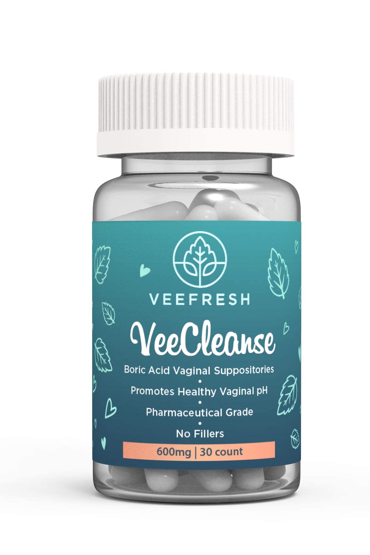 VeeFresh - VeeCleanse Boric Acid Vaginal Suppositories - Vaginal pH Balance Suppositories VeeFresh Au supplements